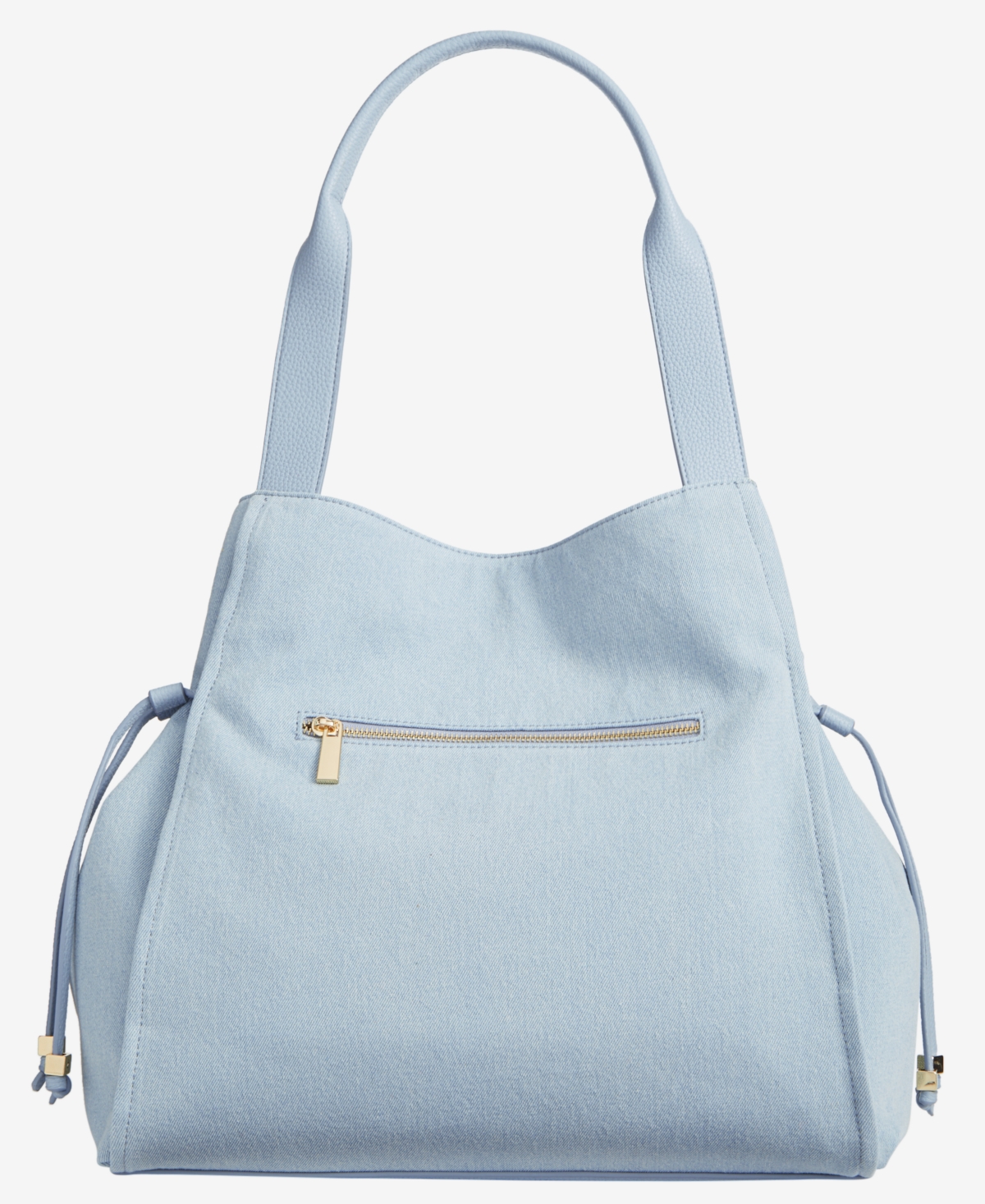 ON 34TH JYLL MEDIUM DENIM SHOULDER BAG WITH POUCH, CREATED FOR MACY'S 