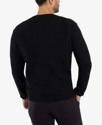 Men's Ribbed Crew Neck Sweater