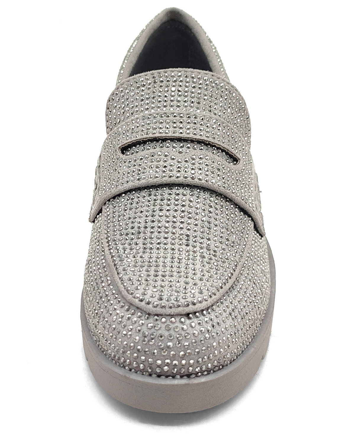 Kenneth Cole Reaction Women's Fern Jewel Slip On Loafers In Satellite