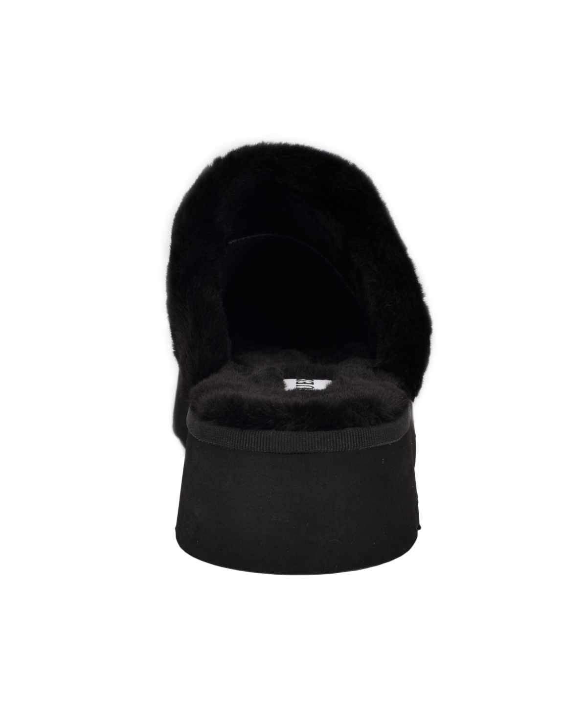 Guess Women's Danikas Slip-on Slippers In Black Denim Velvet Rhinestone Logo