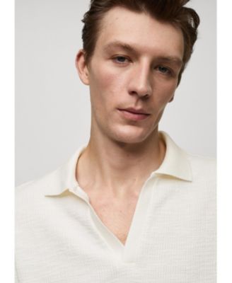 Men's Patterned Cotton Polo Shirt