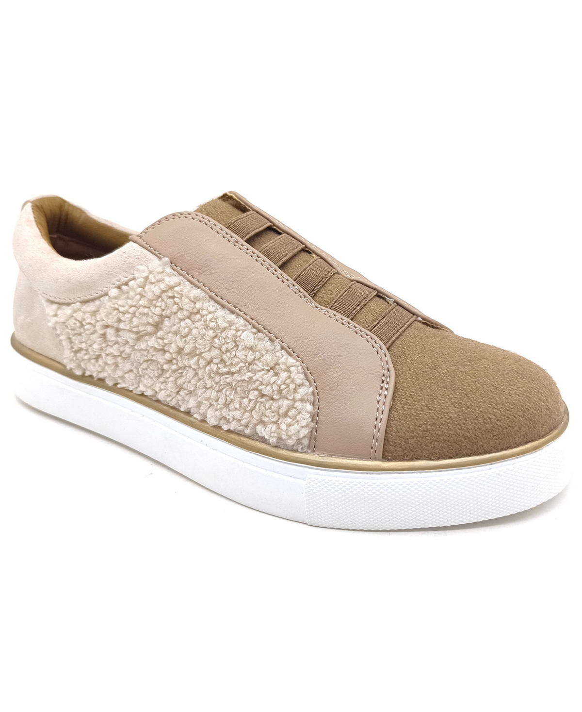 Kenneth Cole Reaction Women's Bonnie Cozy Slip On Sneakers In Porcelain