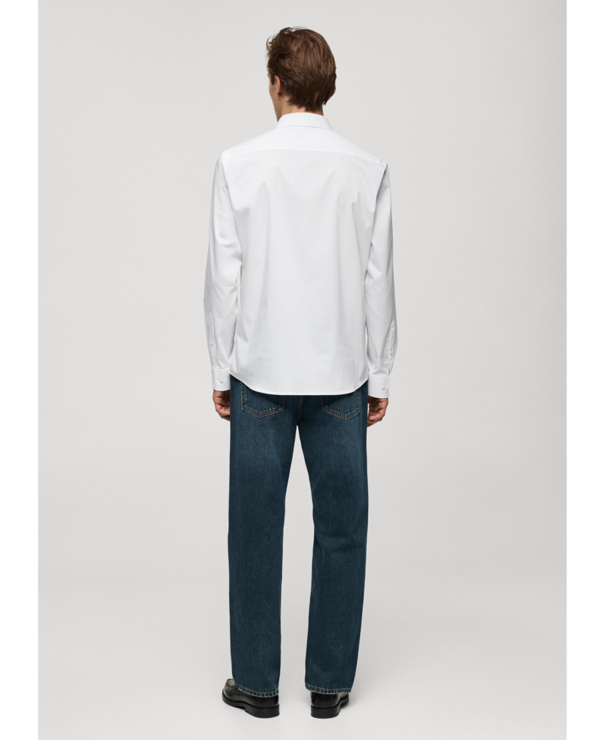 Mango Men's Stretch Cotton Shirt