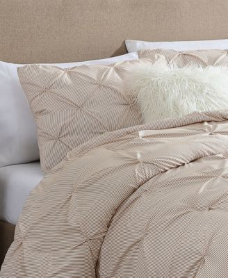 Classic Stripes Pintuck 3-Pc. Comforter Set, Full/Queen