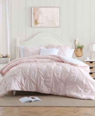 Classic Stripes Pintuck 3-Pc. Comforter Set, Full/Queen