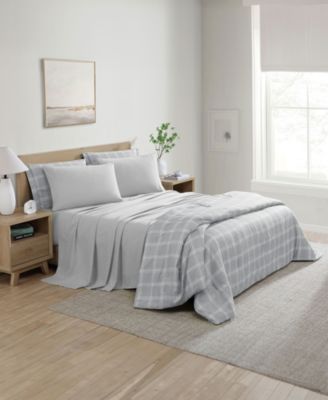 Grid Plaid Reversible 7-Pc. Comforter Set, Queen