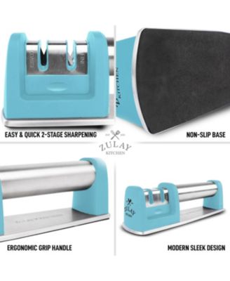 Manual Knife Sharpener for Straight & Serrated Steel Knives