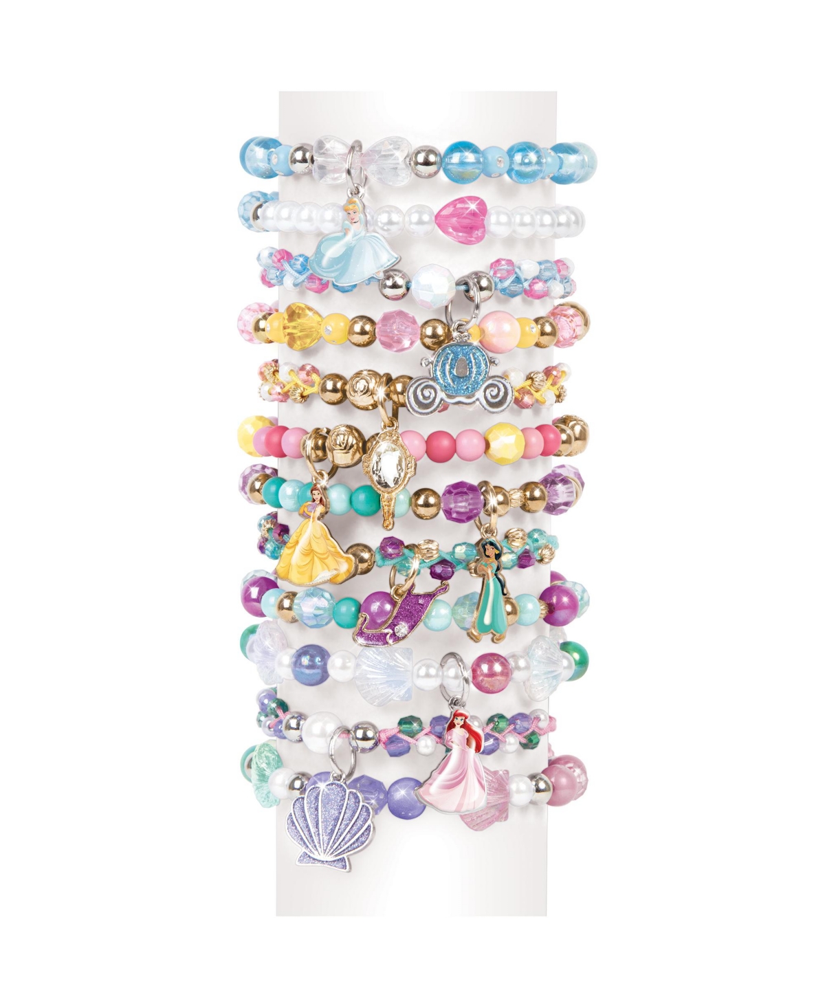 Make It Real Disney Princess Castle Style Diy Bracelet Kit In Multi