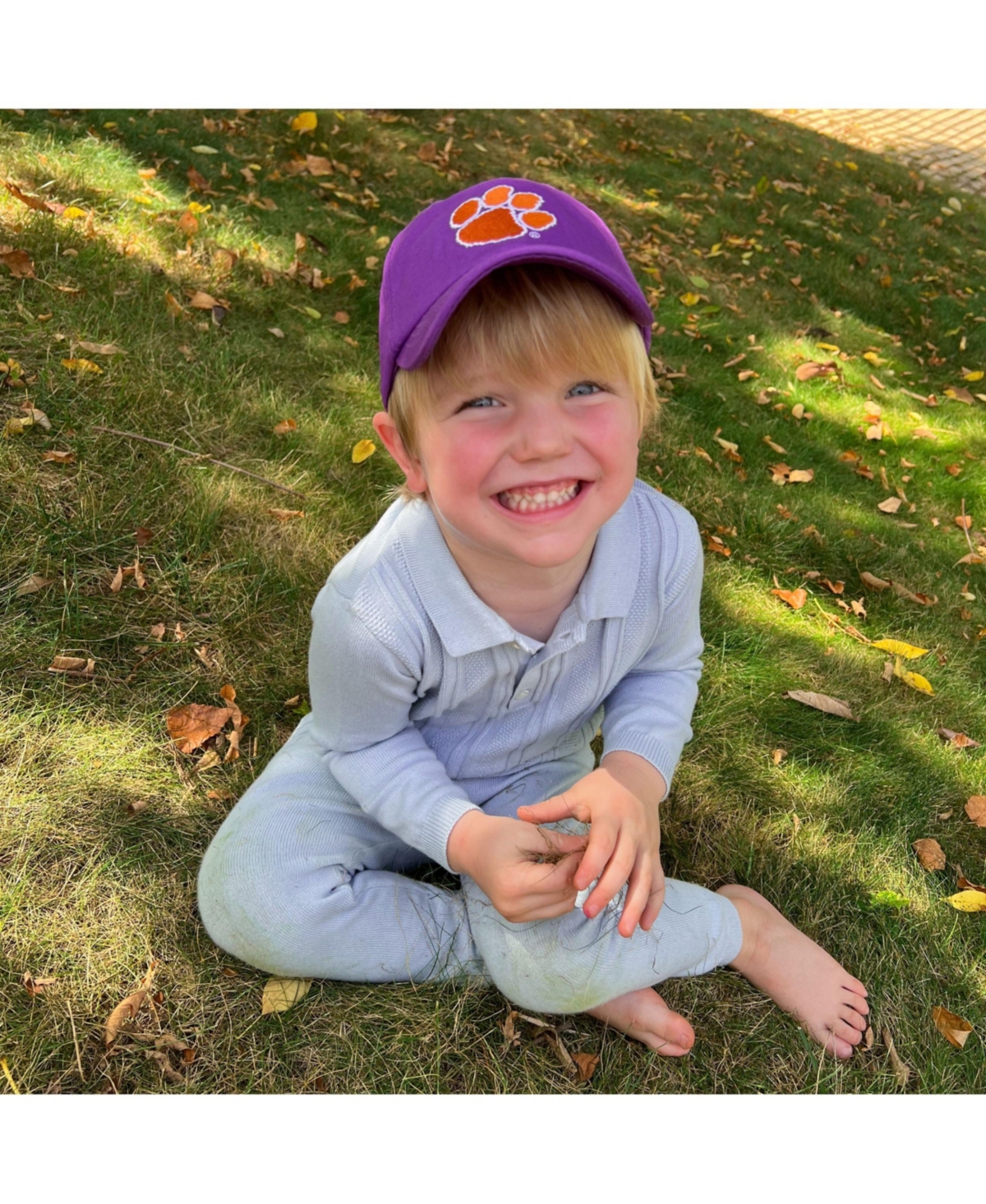 Bits & Bows Officially Licensed Clemson Baseball Hat -orange