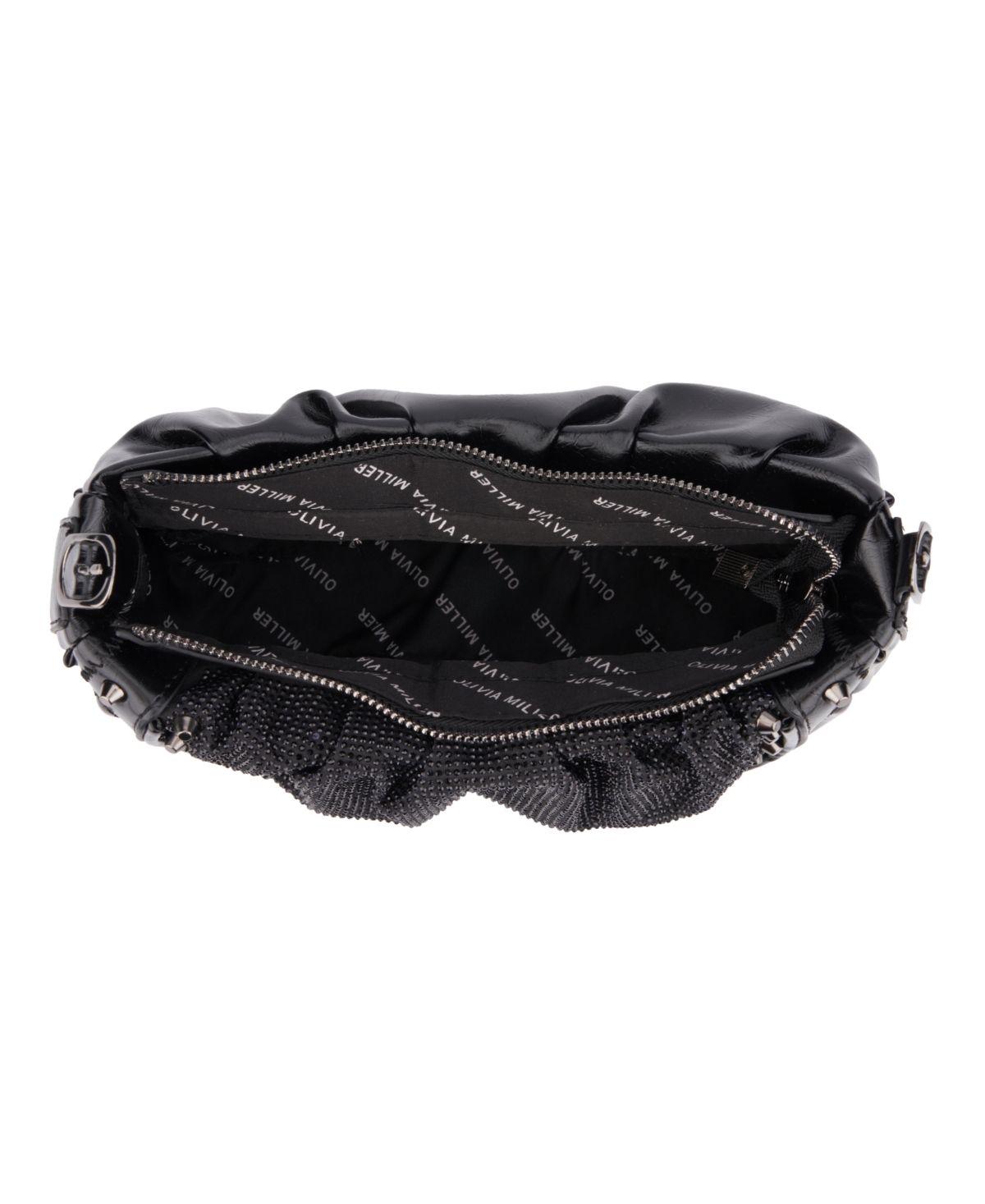 Olivia Miller Bianca Shoulder Bag In Black Metallic