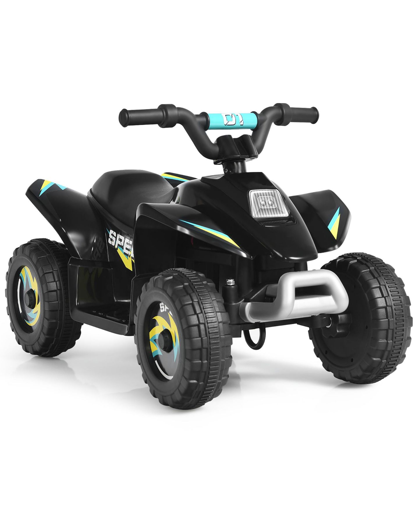 Детская игрушка Costway 6V Electric 4-Wheel Quad Ride-On Toy, 66-lb. Capacity, Ages 3+, цвет: Чёрный — фото 1
