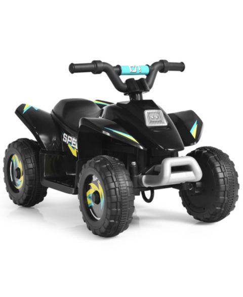 Детская игрушка Costway 6V Electric 4-Wheel Quad Ride-On Toy, 66-lb. Capacity, Ages 3+, цвет: Чёрный