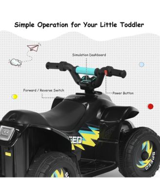 6V Kids Electric Quad ATV 4 Wheels Ride On Toy Toddlers Forward&Reverse