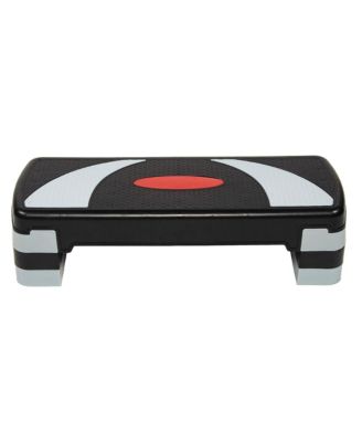 Adjustable Workout Aerobic Step Platform Trainer, Gray/Black