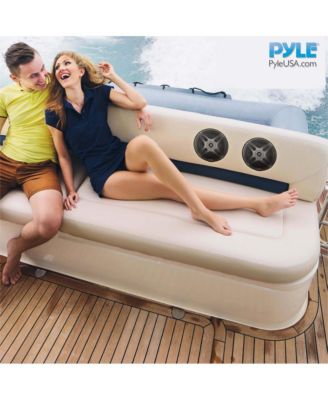 6.5" Bluetooth Marine Speakers, Waterproof, 600 Watt, 2-Way Coaxial System