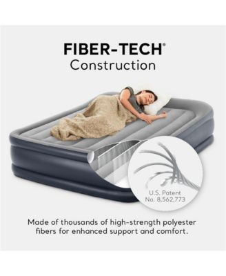 Dura Beam Deluxe Pillow Raised Air Mattress Bed w/Pump, Queen (2 Pack)