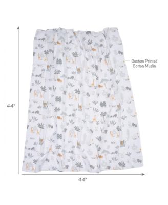 Jungle Adventure 2-Pack Cotton Muslin Newborn Baby Swaddle Blankets