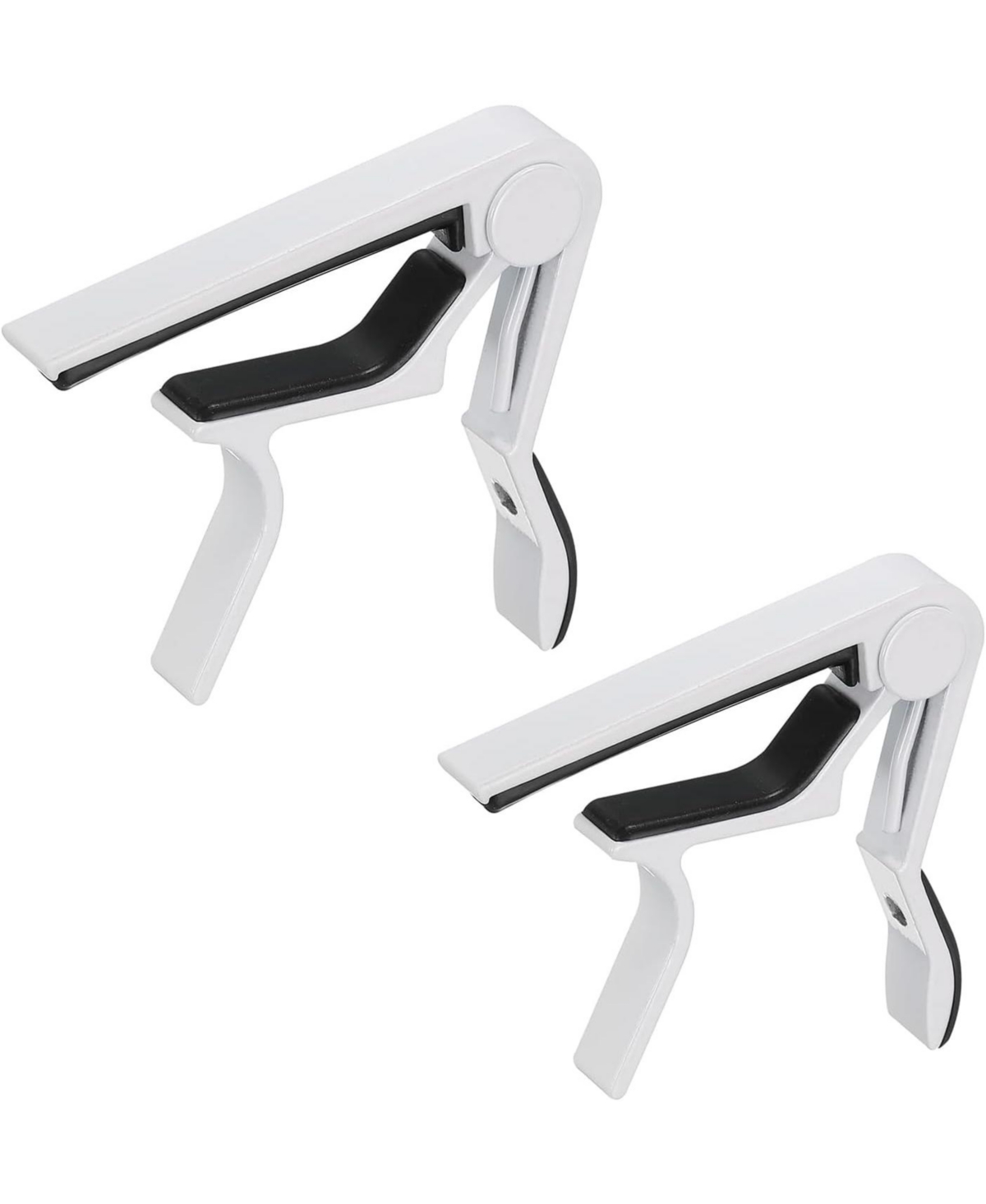 5 Core Capo Acoustic Electric Guitar 6 String Kapo Classic Clip For Banjo Mandolin Ukulele -- 2PCS - White