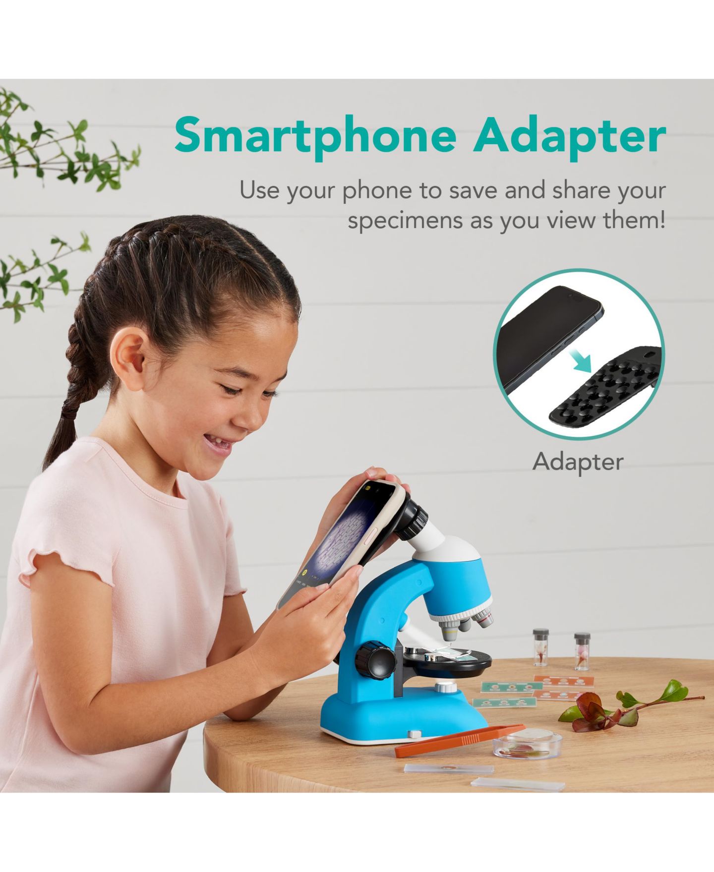 Детские игрушки Best Choice Products Kids Microscope Stem Set 1200x Zoom, 30-Piece Science Kit, Ages 6+, цвет: Синий — фото 3