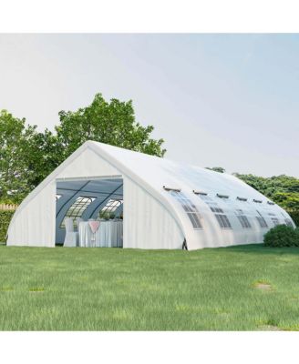 20'X40' Peach Shaped Party Tent Heavy-duty Wedding Canopy with Zipper Doors