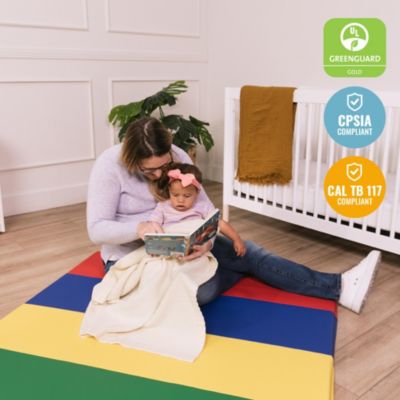 SoftZone 4-Section Rainbow Runway Activity Mat, Assorted