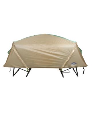 Oversize Portable Versatile Cot, Chair, & Tent, Green/Tan (2 Pack)