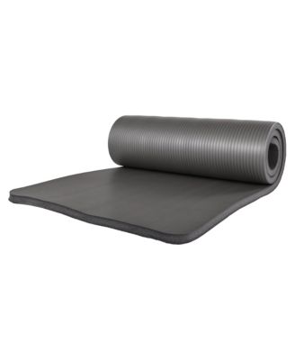 7 Piece Yoga Set with Mat, Stretch Strap, & Knee Pad, Gray