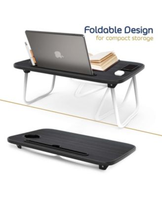 Foldable Lap Desk - Portable &amp; Lightweight - Ideal for Working, Reading, or Eating - Small