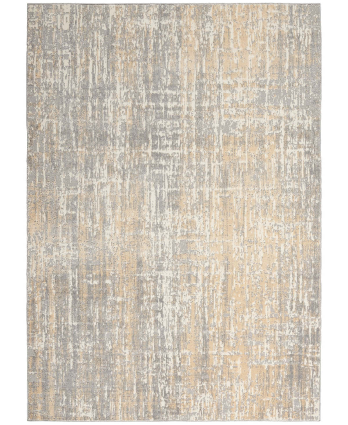 Calvin Klein Ck005 Enchanting Ech04 5'3"x7'3" Area Rug In Gray,beige