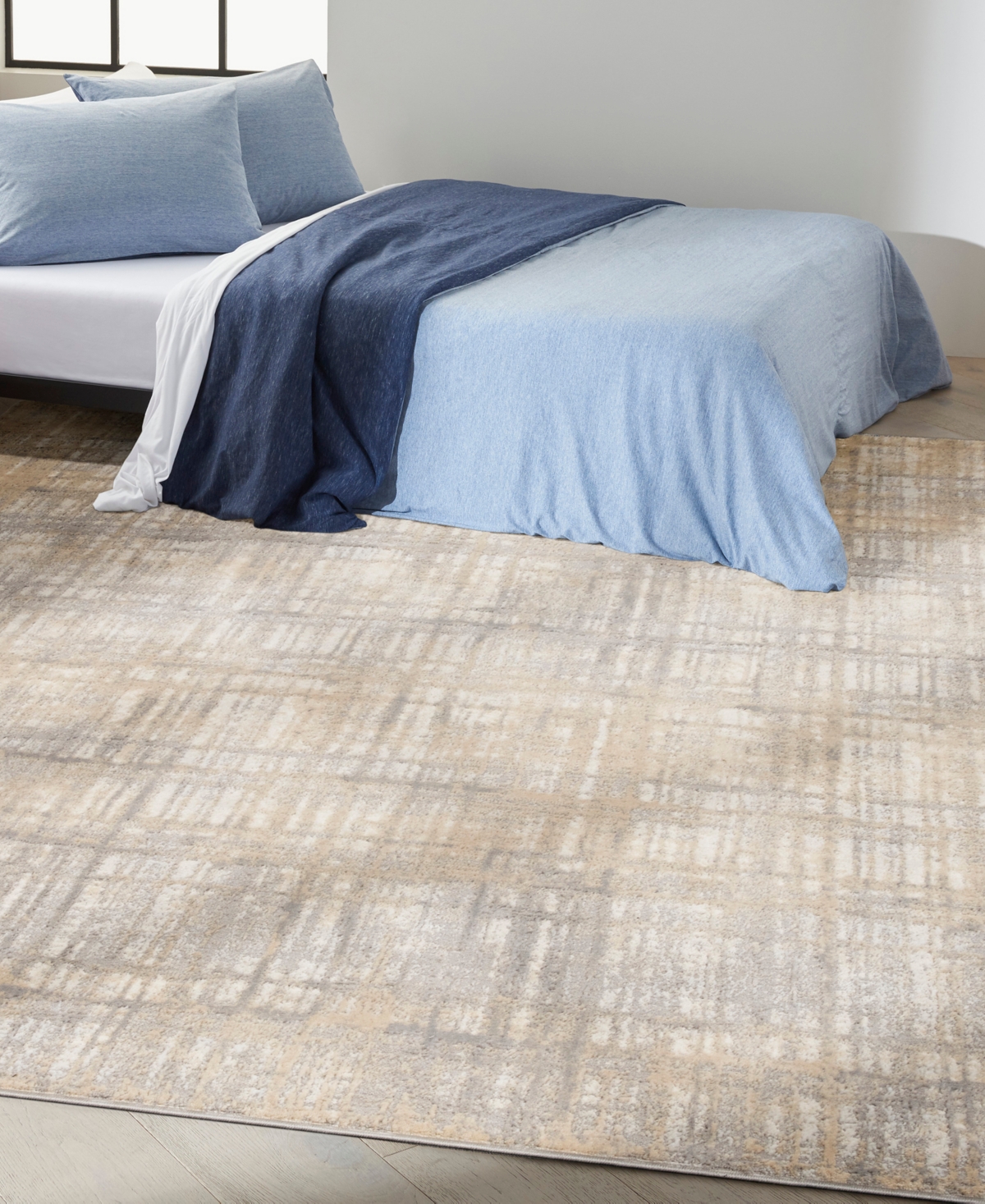 Calvin Klein Ck005 Enchanting Ech05 8'x10' Area Rug In Gray,ivory