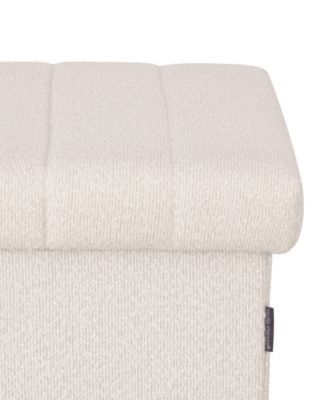 Channel Tufted Storage Ottoman