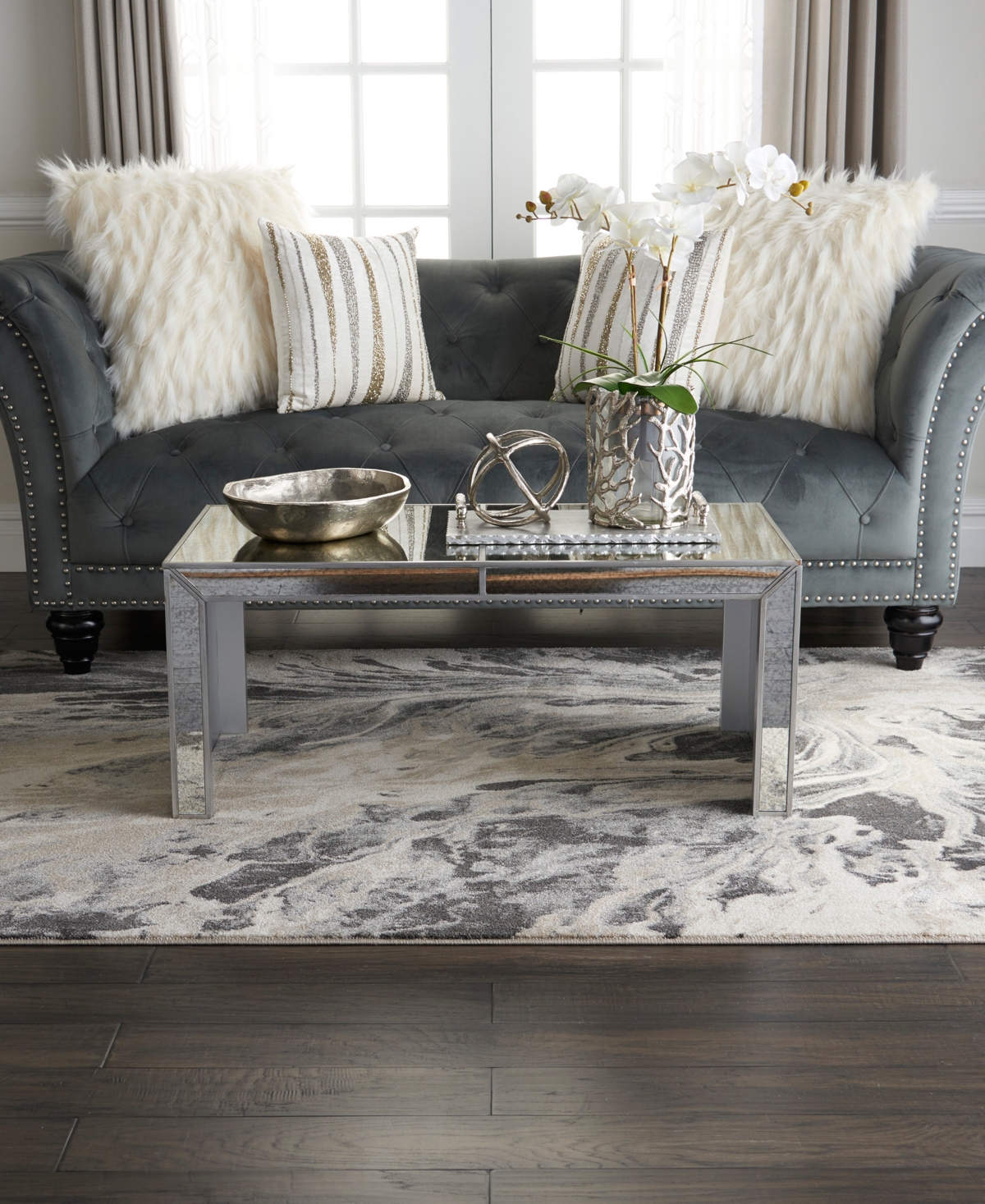 Inspire Me! Home Decor Elegance Far01 3'10"x5'10" Area Rug In Multi