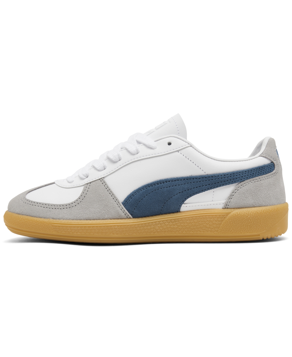 Puma Men's Palermo Leather Casual Sneakers from Finish Line -Gray