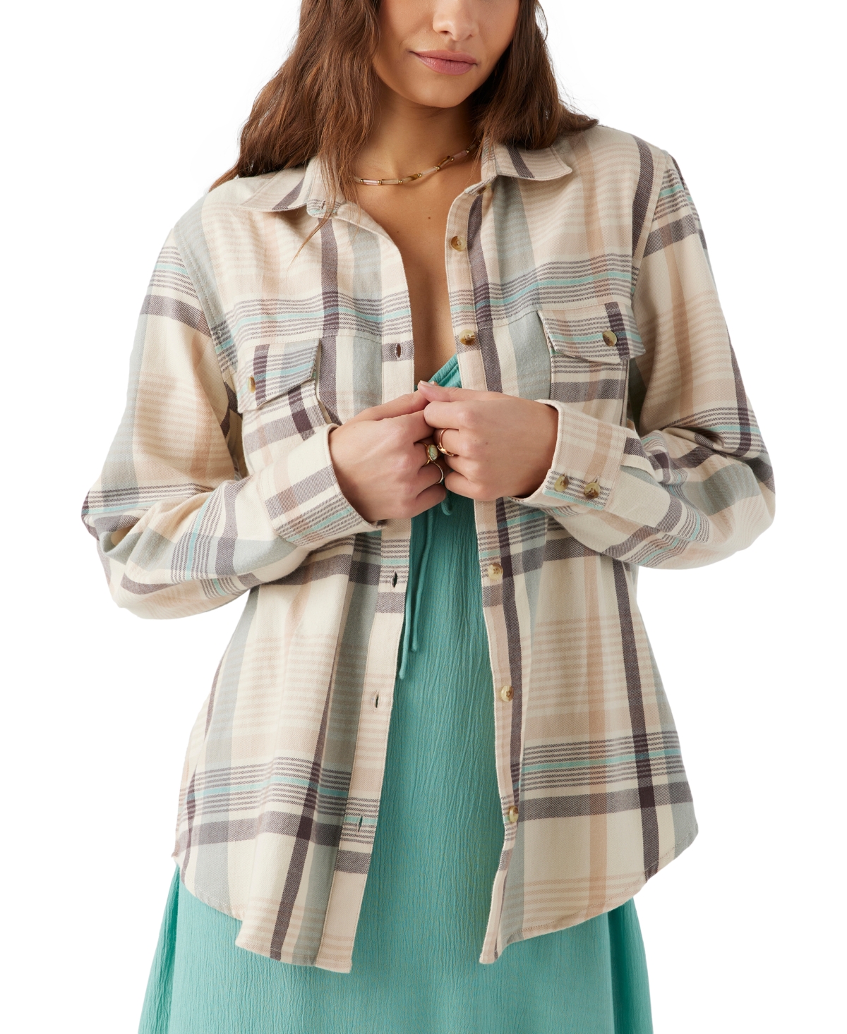 O'NEILL JUNIORS' BROOKS FLANNEL SHIRT 