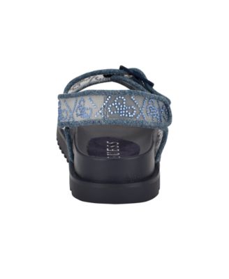 Women's Frella Two Band Embellished Footbed Sandals