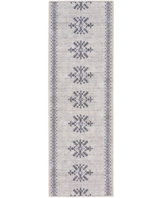 Nicole Curtis Machine Washable Series 1 SR109 2'x6' Runner Area Rug ...