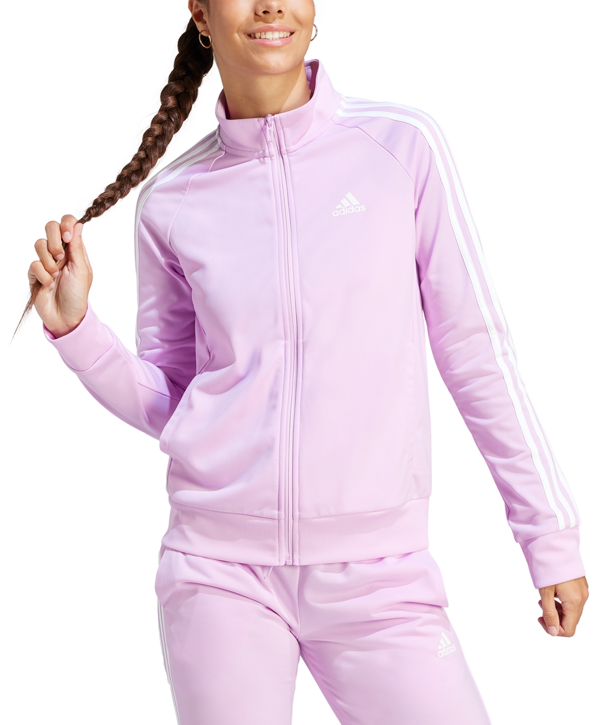 Adidas Originals Adidas Women's 3-stripe Tricot Track Jacket, Xs-4x In Preloved Purple