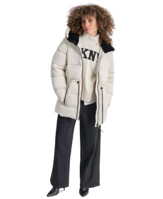 DKNY Women's Shine Hooded Anorak Puffer Coat - Macy's