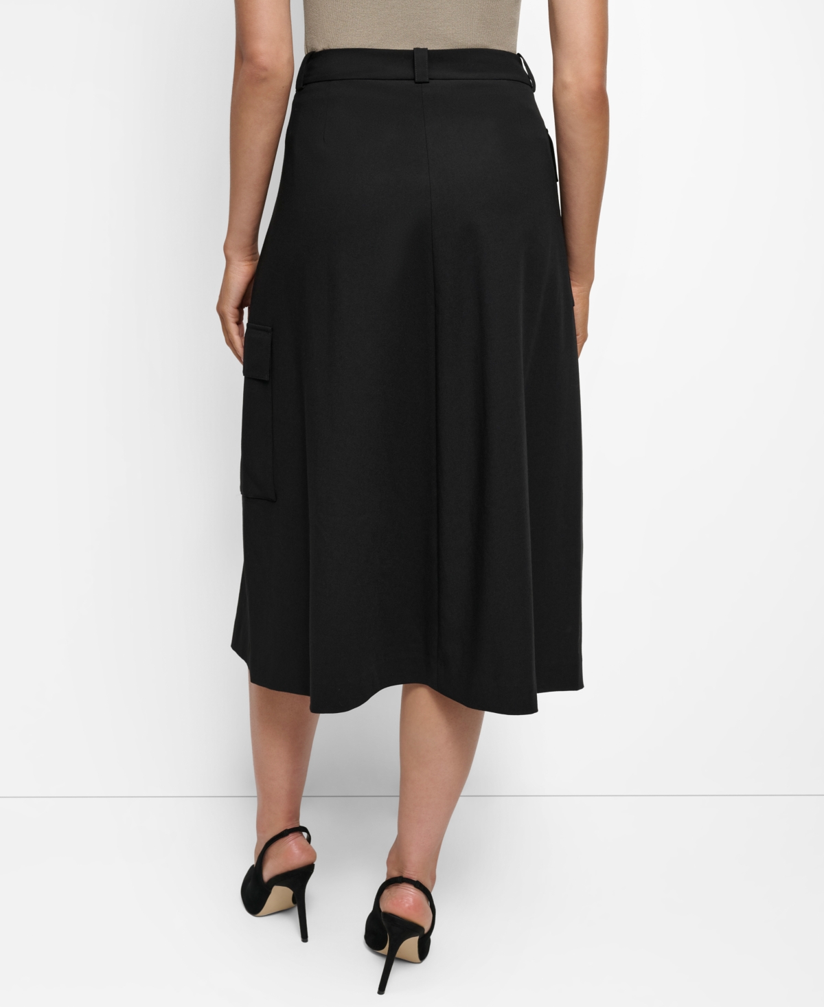 Dkny Women's Cargo-Pocket Midi Skirt