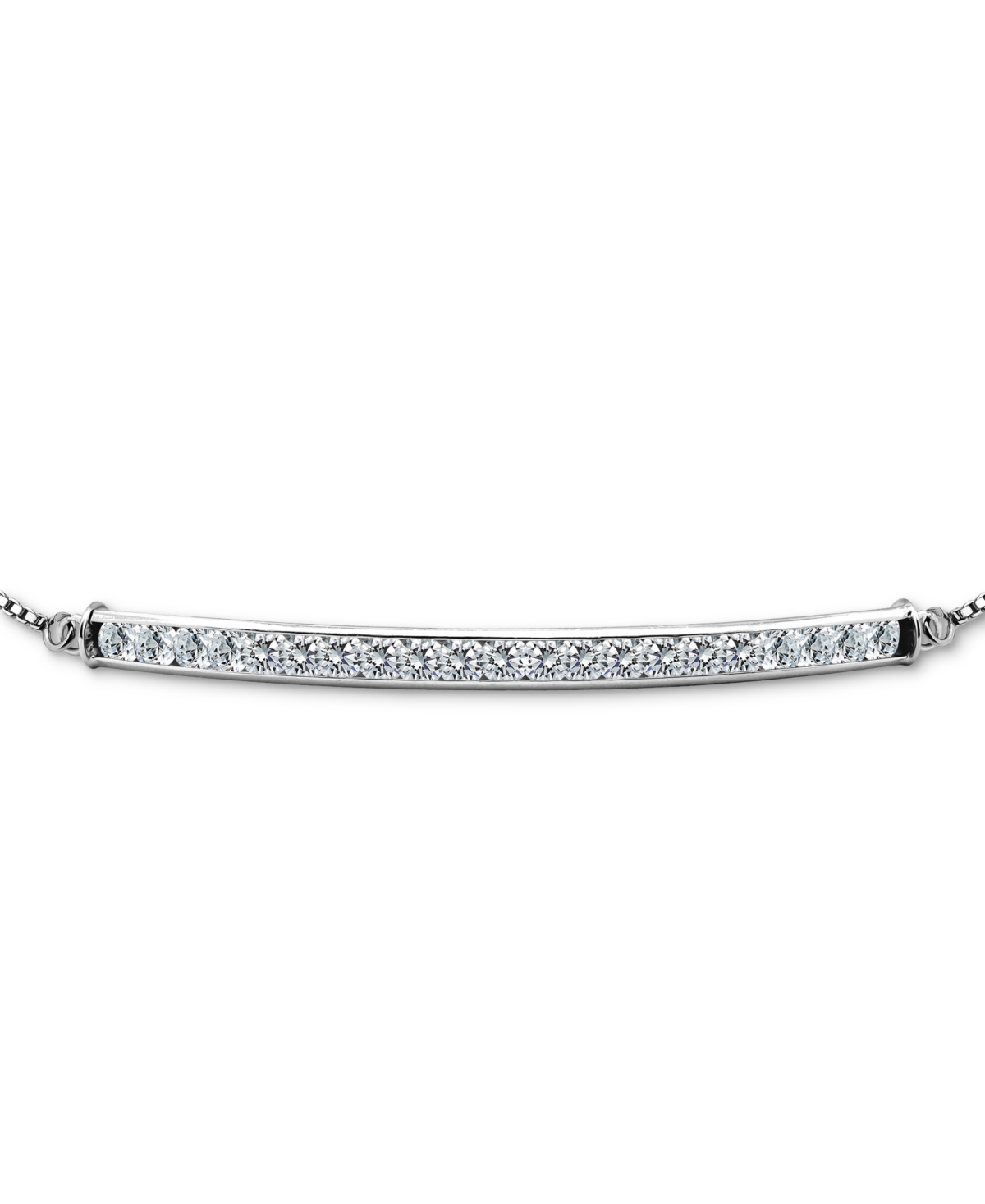 GIANI BERNINI CUBIC ZIRCONIA BAR BOLO BRACELET, CREATED FOR MACY'S 