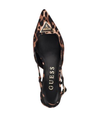 Women's Jesson Logo Slingback Kitten Heel Pumps