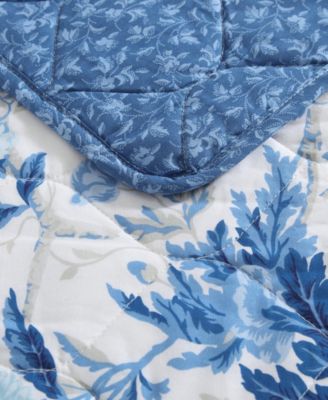 Breezy Floral Reversible 3-Pc. Quilt Set, Full/Queen