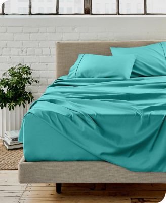 Microfiber Bedding Sheet Set 400TC Cotton 4Pc Sheet Set