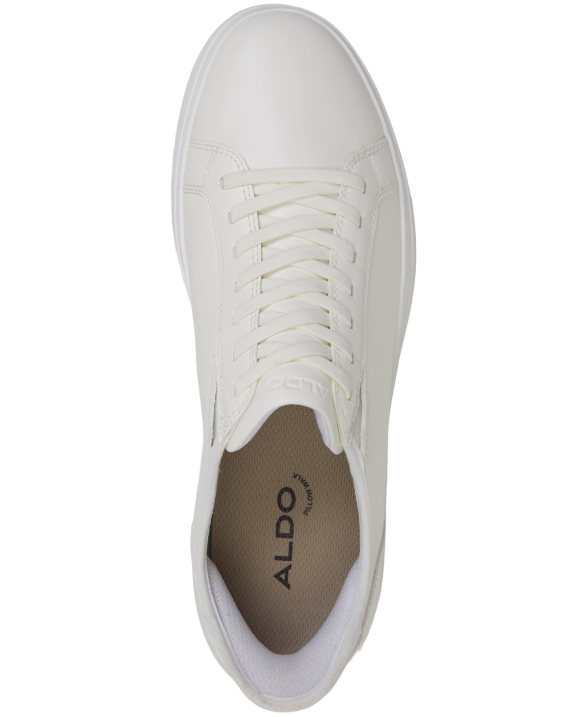 Shop Aldo Men's Scottie Synthetic Low Top Sneakers In White