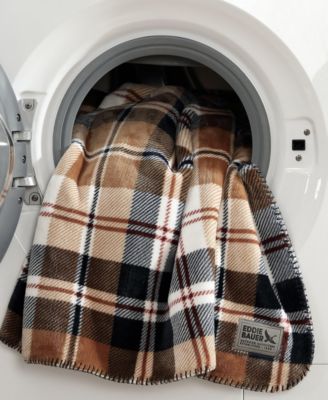 Trailhead Plaid Plush Reversible Blanket, King