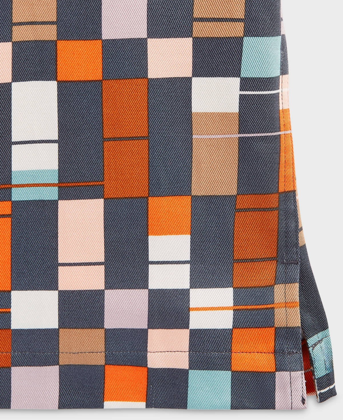 MODE OF ONE MEN'S RETRO CHECK SHORT-SLEEVE BUTTON-FRONT SHIRT, EXCLUSIVELY AT MACY'S 
