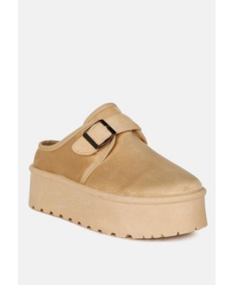 Ryeson Buckle Strap Platform Classic Slip-On