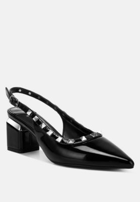 Womens Hiral Stud Embellished Slingback Sandals