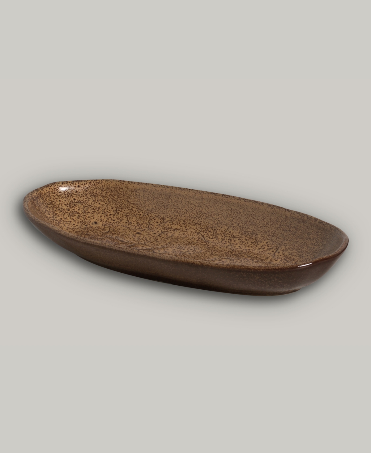 Porto Brasil Stoneware Large Deep Oval Platters, Set Of 4 In Dijon