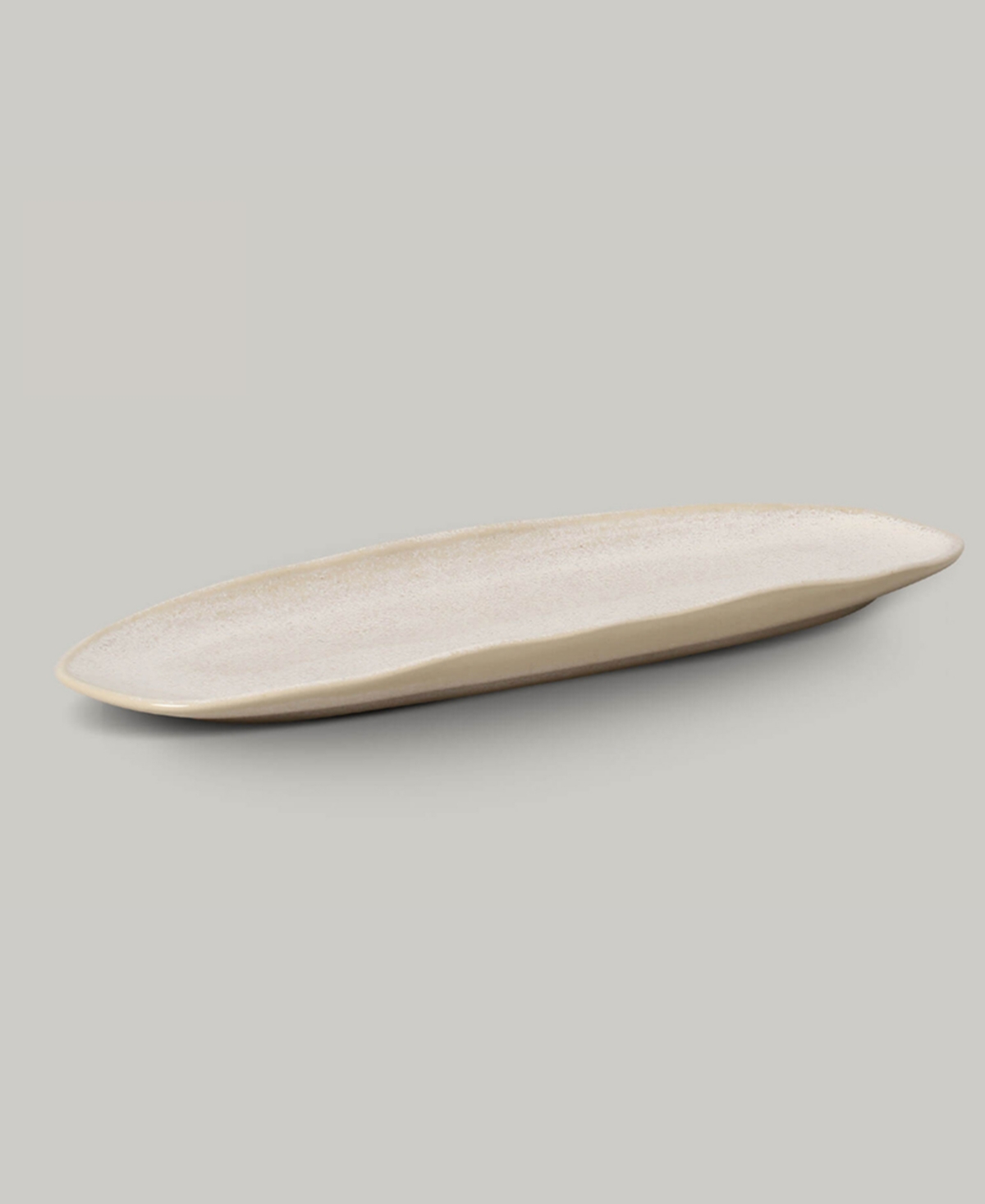 Porto Brasil 14.17" Stoneware Large Shallow Oval Platters, Set Of 4 In Latte